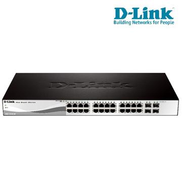 D-LINK 友訊 DGS-1210-28 24埠Gigabit +4埠 SFP Layer 2 智慧型網管交換器