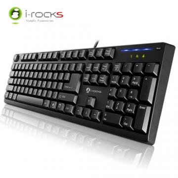 IROCKS 艾芮克 KR-6260 黑色 防鬼KEY 遊戲 鍵盤