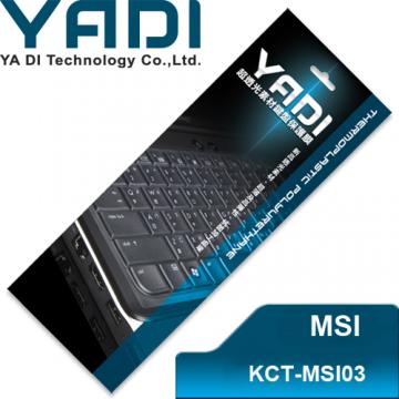 YADI 亞第 超透光鍵盤保護膜 KCT-MSI03 微星筆電專用 CX623、GT680、GT660、CR650、F640等