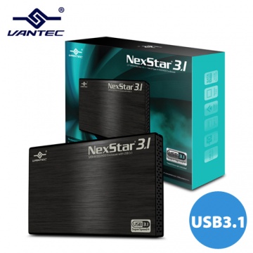 Vantec 凡達克 傳輸精靈 USB3.1 2.5吋硬碟外接盒 NST-270A31-BK
