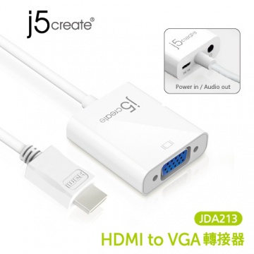 j5create JDA213 HDMI to VGA 轉接器