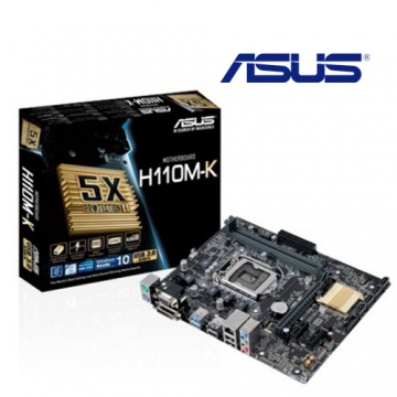 ASUS 華碩 H110M-K 主機板<BR>【M-ATX/支援DDR4記憶體/LGA1151】