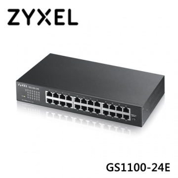 ZyXEL 合勤 GS1100-24E 24埠 Gigabit網路交換器