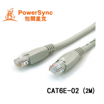 PowerSync 群加 六類UTP網路線 2米 貝吉白 CAT6E-02