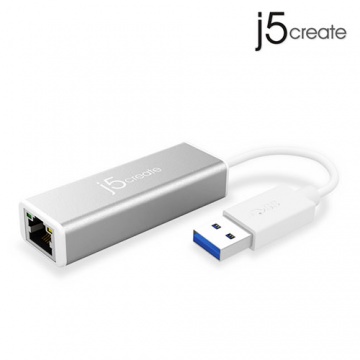 j5create 凱捷 JUE130 USB3.0 Gigabit LAN 超高速 外接網路卡
