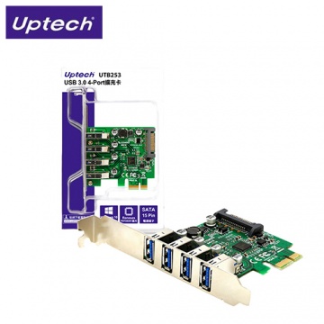 UPTECH 登昌恆 UTB253 USB3.0 4-port擴充卡