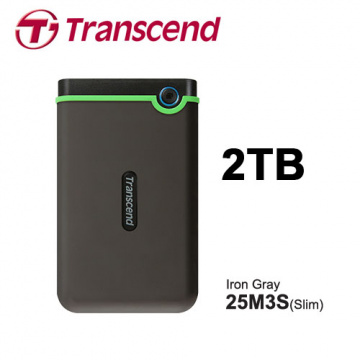 Transcend 創見 StoreJet 25M3S 極薄款 2TB 2.5吋 外接硬碟