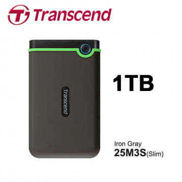 Transcend 創見 StoreJet 25M3S 極薄款 1TB 2.5吋 外接硬碟
