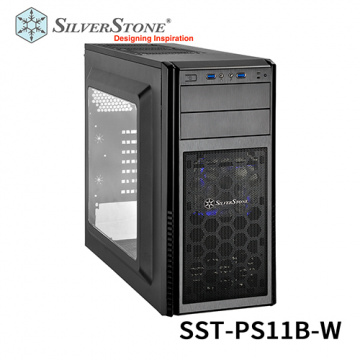 SilverStone 銀欣 SST-PS11B-W (2大5小) ATX 透側機殼