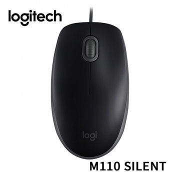 Logitech 羅技 M110 SILENT USB靜音有線滑鼠