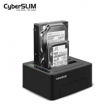 CyberSLIM 大衛肯尼 S2-U3C6G PLUS 雙層 硬碟對拷機 2.5吋/3.5吋 雙用