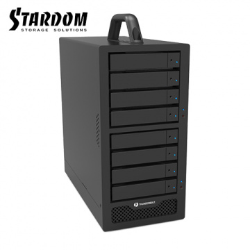 STARDOM SR8-TB3-B 支援3.5吋硬碟與2.5吋固態硬碟 Thunderbolt3 8bay 磁碟陣列硬碟外接盒