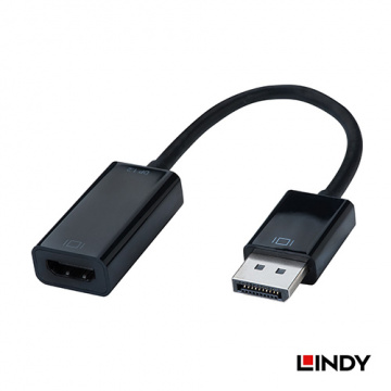 LINDY 41728 主動式 DISPLAYPORT公轉HDMI母 4K 轉換器