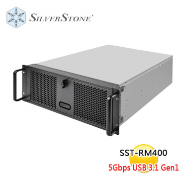 SilverStone 銀欣 RM400 IPC工業機殼<BR>【4U/CEB/顯卡長33.9~22cm/CPU高13cm~14.8cm/滑軌另售】