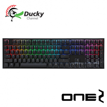 Ducky One 2 RGB PBT二色成形不破孔 Cherry MX RGB 機械軸 機械式鍵盤 靜音紅軸/銀軸