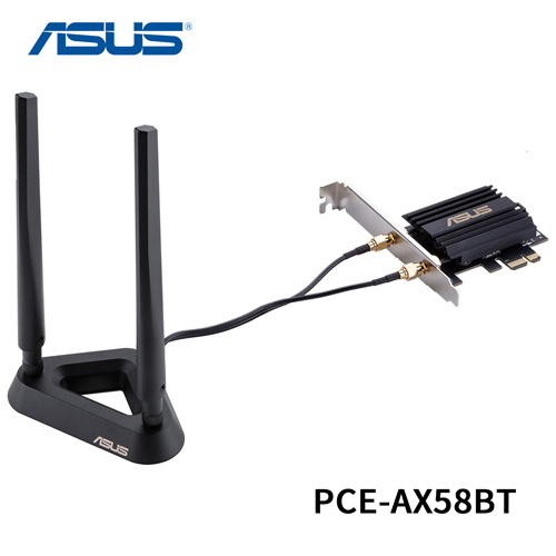 ASUS 華碩 PCE-AX58BT AX3000 雙頻 PCI-E Wi-Fi 6+藍牙 無線網路卡