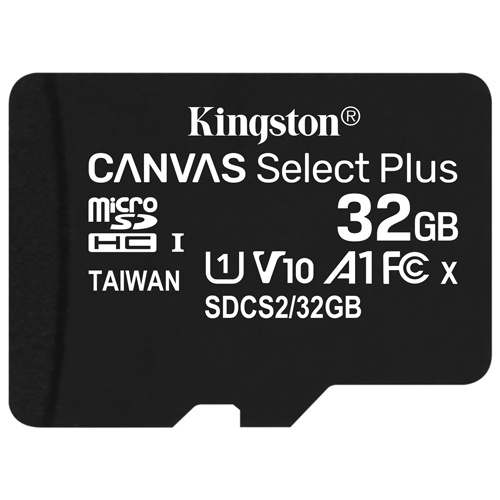 Kingston 金士頓 Canvas Select Plus microSDHC 32GB 記憶卡 含SD轉接卡(SDCS2/32GB)