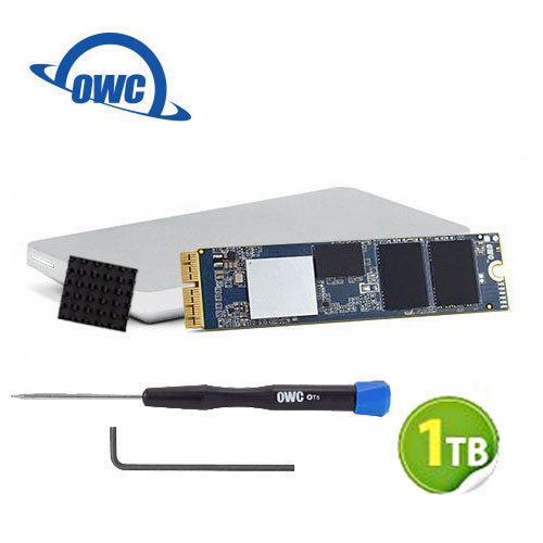 OWC Aura Pro X2 1.0TB NVMe 適用於Mac Pro SSD 完整升級套件 含工具、散熱片及Envoy Pro外接盒 (OWCS3DAPT4MP10K)