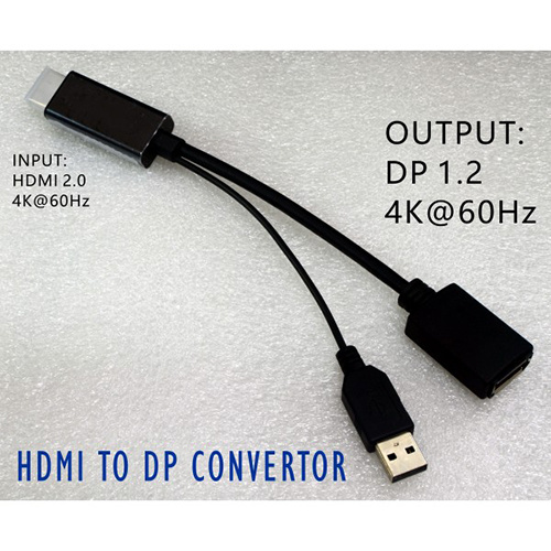 LPC 亮建 LPC-1909A HDMI 2.0 轉 DP 1.2 正4K60HZ 轉接線
