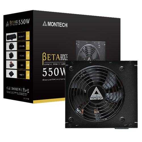 MONTECH 君主 BETA 550W 電源供應器 銅牌 直出線