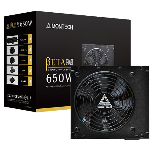Montech 君主 Beta 650W 電源供應器 銅牌 五年保固