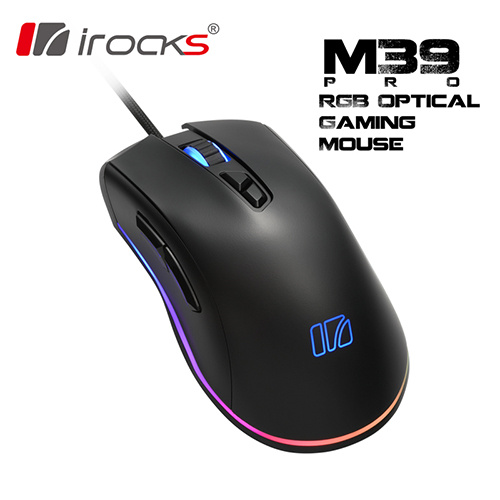 iRocks 艾芮克 M39 Pro RGB有線光學電競滑鼠