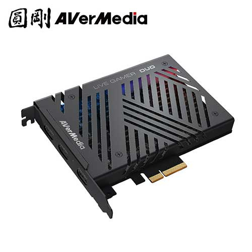 AverMeida 圓剛 GC570D 支援雙HDMI輸入 1080P高畫質影像擷取 RGB燈效 LGD 實況擷取卡