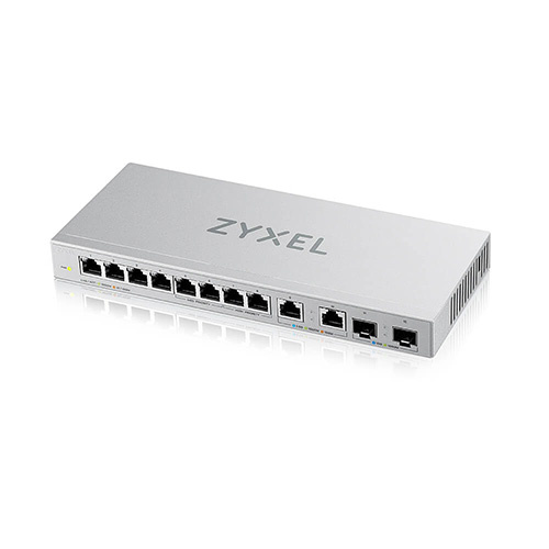 Zyxel 合勤 XGS1010-12 無網管型12埠 + 2埠SFP 10G光纖 Multi-Gigabit網路交換器
