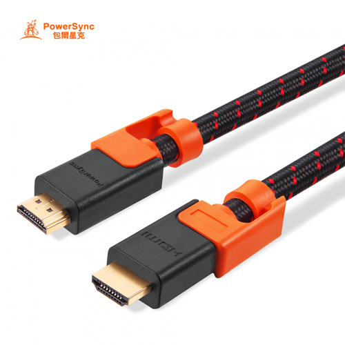 Powersync 群加 HDMI 2.0 公對公 10m 單向傳輸線 抗搖擺 編織線材 僅供單向傳輸(CAVHEABM0100)
