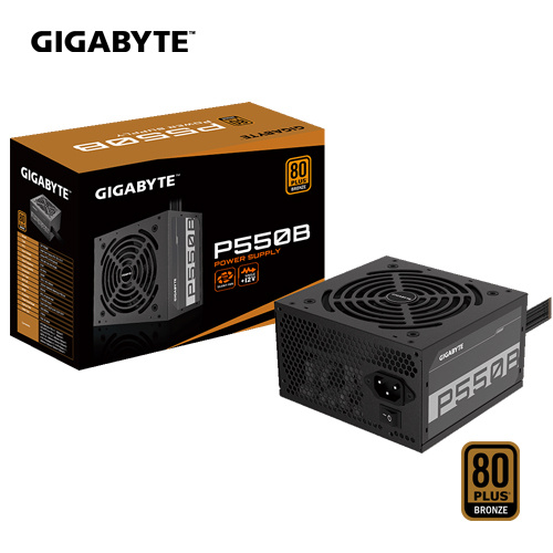 Gigabyte 技嘉 GP-P550B 550W 80+ 銅牌 直出線 電源供應器 內建12公分HYB靜音風扇