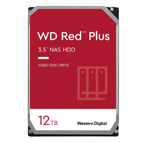 WD 紅標Plus 12TB NAS級 3.5吋 HDD硬碟 7200轉 三年保固 WD120EFBX