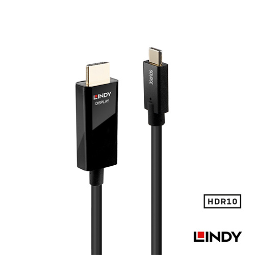 LINDY 林帝 43293 主動式USB3.1 Type-C to HDMI 2.0 HDR轉接線 3M
