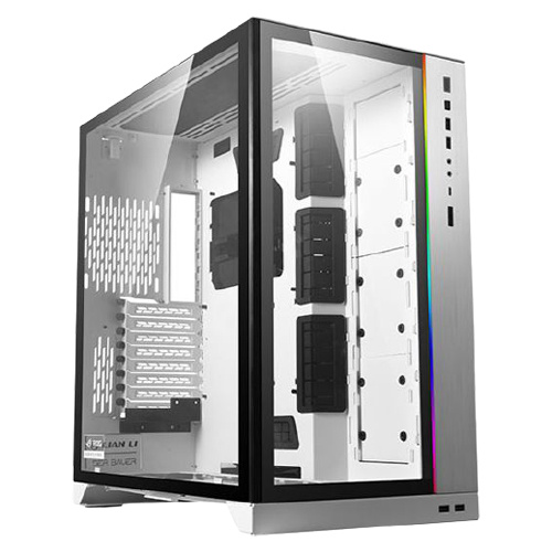 LIAN LI 聯力 O11 Dynamic XL ROG認證 電腦機殼 白色<BR>【E-ATX/強化玻璃/顯卡長44.6cm/CPU高16.7cm】