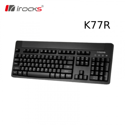 IROCKS 艾芮克 K77R 2.4GHz無線趣味積木鍵盤 黑色中文 不含積木 IRK77R