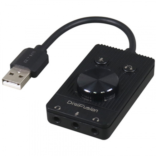 Digifusion 伽利略 USB52B USB2.0 音效卡 雙耳機 麥克風 調音 靜音