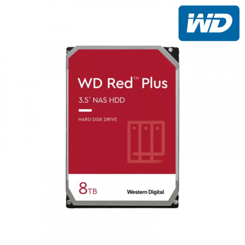 WD 紅標Plus 8TB NAS級 3.5吋 HDD硬碟 5640轉 三年保固 WD80EFZZ