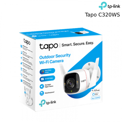 TP-LINK TAPO C320WS 真2K 四百萬畫素 IP66戶外防水防塵 WiFi無線網路攝影機 監視器 IP CAM