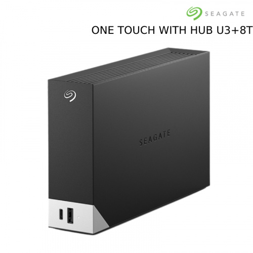 Seagate希捷 One Touch Hub 8T 黑 3.5吋 行動硬碟 STLC8000400