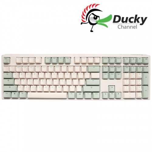 Ducky DKON2108 ONE3 抹茶 中 機械鍵盤 綠帽 米綠蓋 銀軸/靜音紅軸