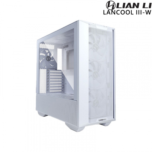 LIAN LI 聯力 LANCOOL III-W E-ATX 雙側透玻璃 機殼 白色