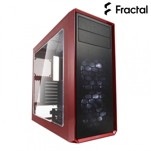 Fractal Design Focus G ATX透側機殼 紅色 FD-CA-FOCUS-RD-W