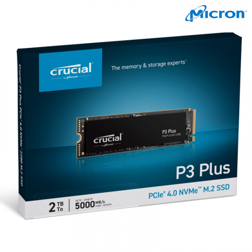 Micron 美光 P3 PLUS 2TB M.2 PCIe Gen4 SSD固態硬碟 五年保固 CT2000P3PSSD8