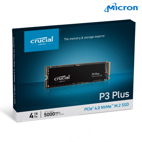 Micron 美光 P3 PLUS 4TB M.2 PCIe Gen4 SSD固態硬碟 五年保固 CT4000P3PSSD8