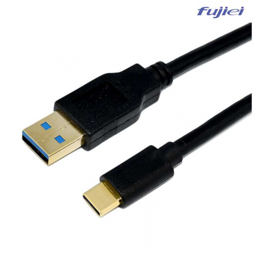 fujiei 力祥 TY0001 Type-C TO USB3.0 A公 鍍金頭 22CM 傳輸線