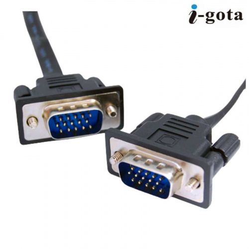 I-gota VGA 公TO公 3米 超細 扁平 傳輸線 VGA-ITH-003