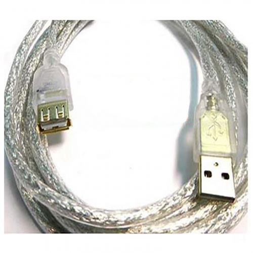 i-wiz 彰唯 US-43 USB2.0 A公 TO A母 50cm 鍍金抗氧化 隔離降低訊號干擾 透明強化線 傳輸線 50公分