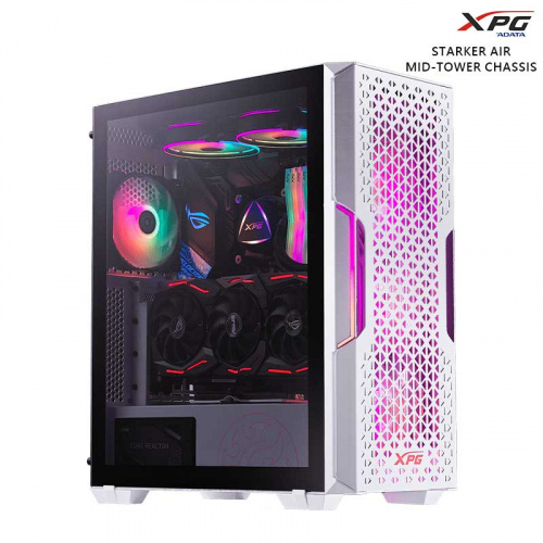 ADATA 威剛 STARKER AIR MID-TOWER CHASSIS TYPE-C 電腦 機殼 白色