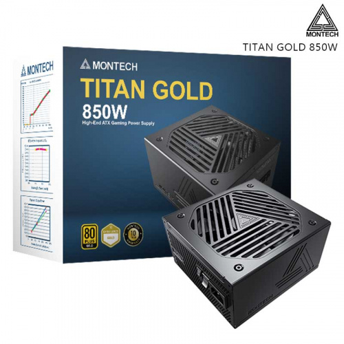 MONTECH 君主 TITAN GOLD 850W 電源供應器 金牌 全模組 ATX3.0(PCIe5.0) 十年保固