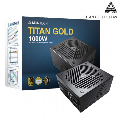 MONTECH 君主 TITAN 1000W 電源供應器 金牌 全模組 ATX3.0(PCIe5.0) 十年保固