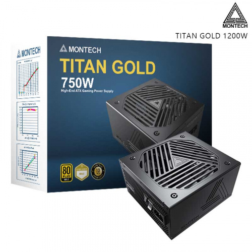 MONTECH 君主 TITAN 750W 電源供應器 金牌 全模組 ATX3.0(PCIe5.0) 十年保固